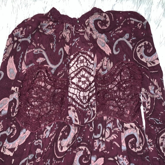 Wine Colored Free People dress - Picture 4 of 6